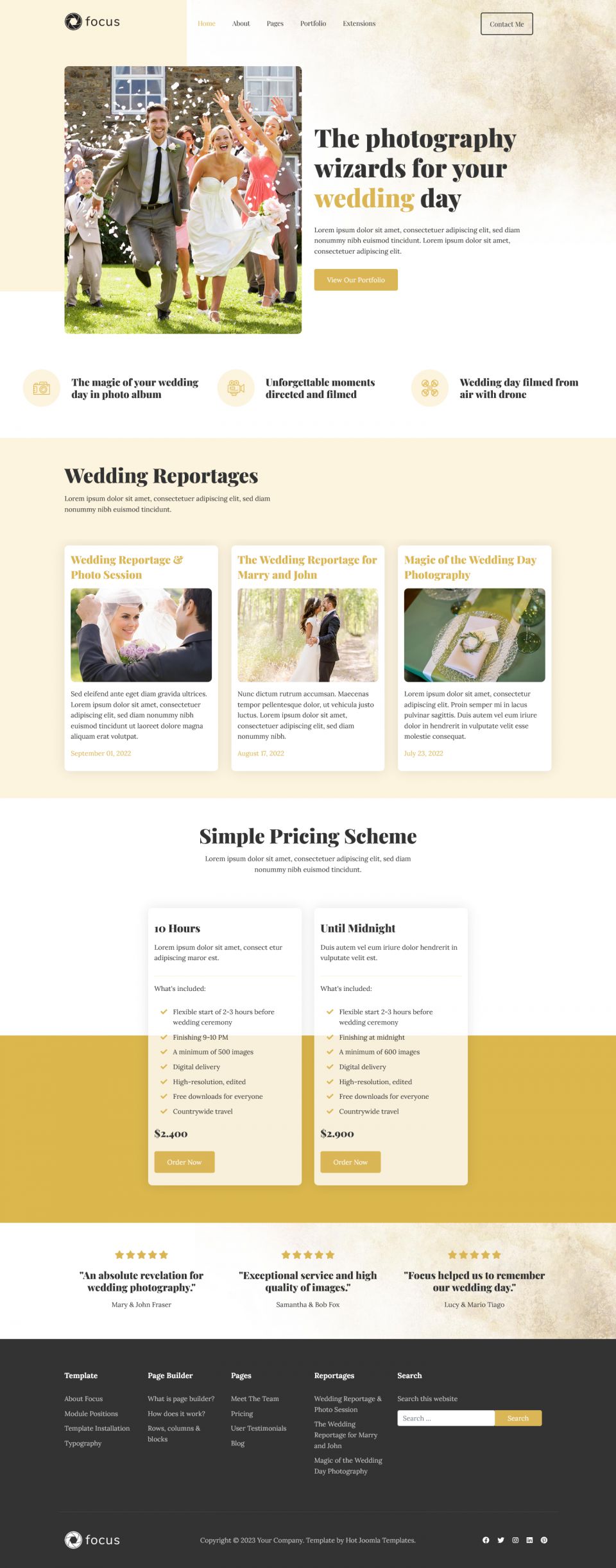 Template HotThemes Focus Joomla template HotThemes Focus