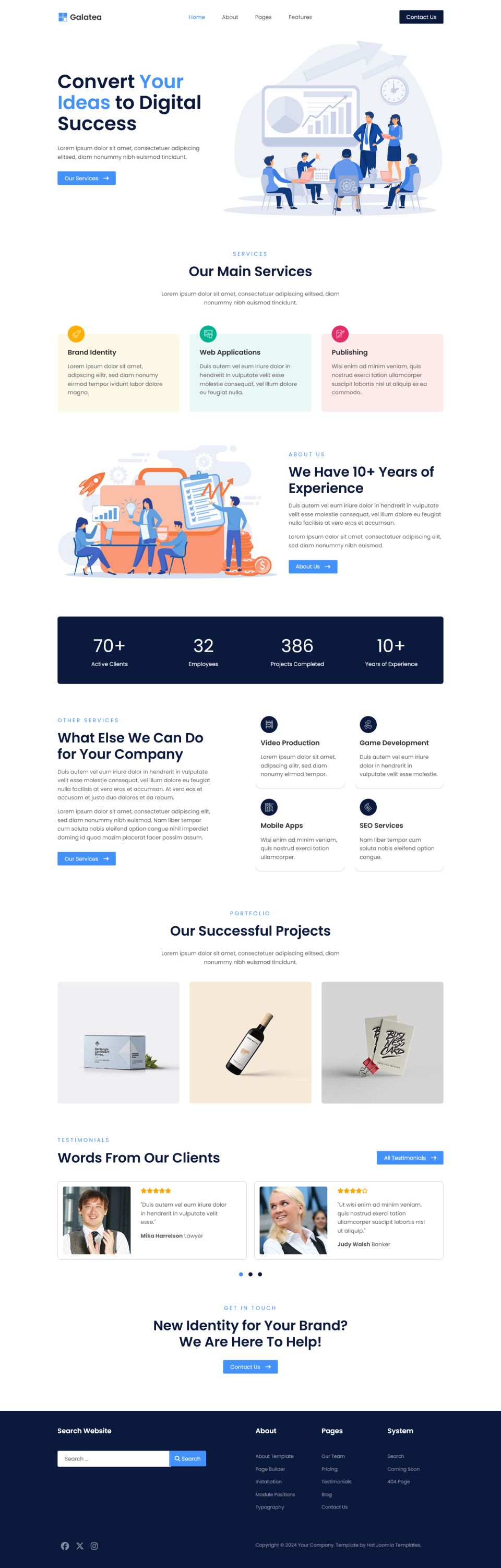 Template HotThemes Galatea Joomla template HotThemes Galatea