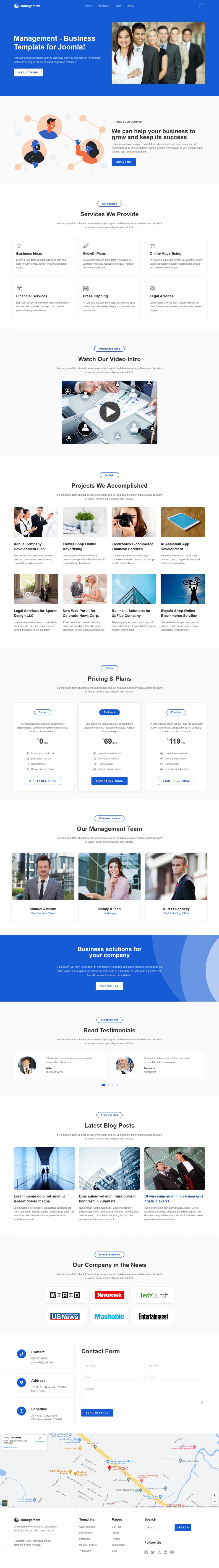 Template HotThemes Management Joomla template HotThemes Management