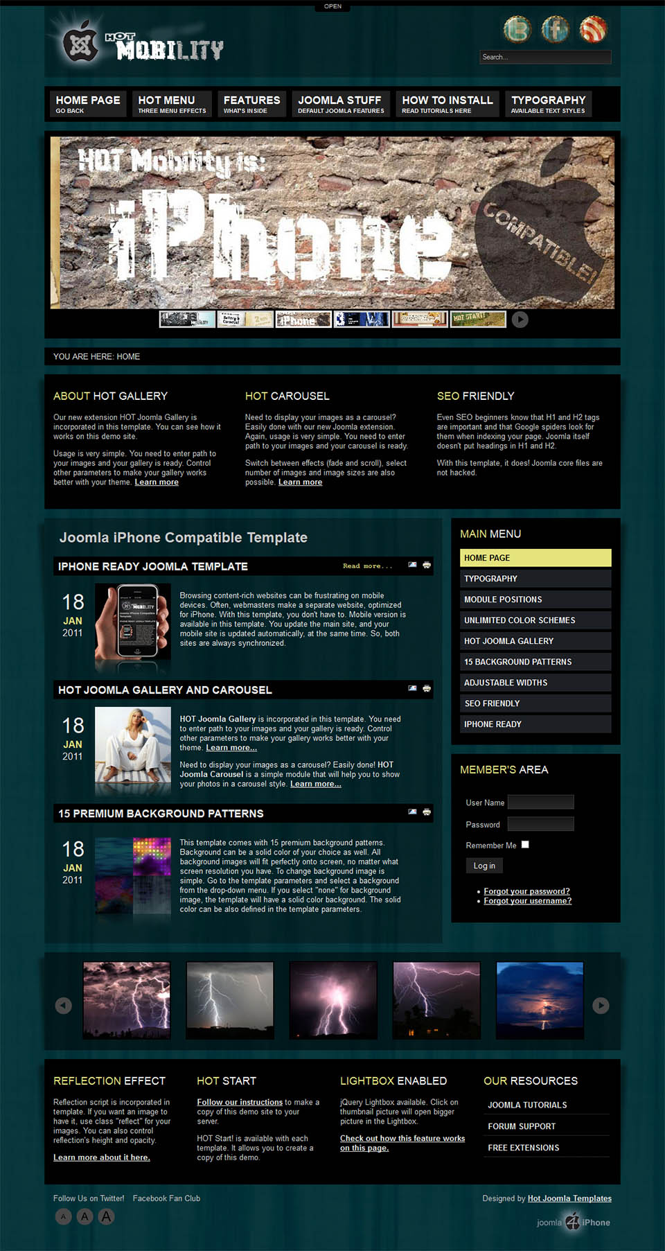 Template HotThemes Mobility Joomla template HotThemes Mobility