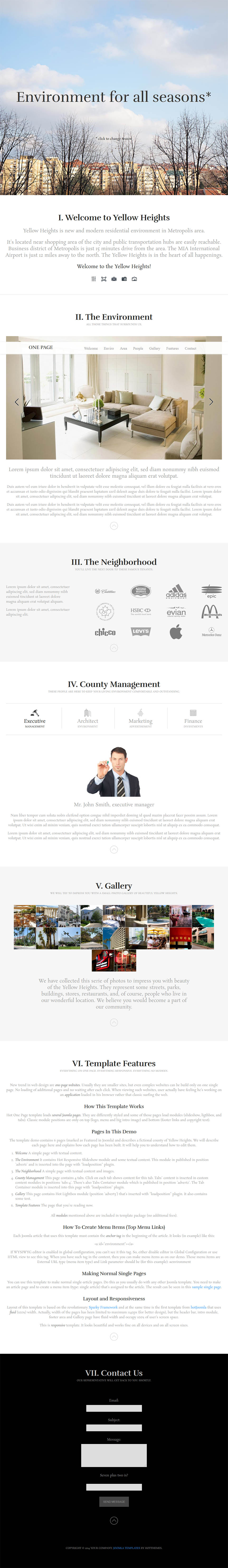Template HotThemes One Page Joomla template HotThemes One Page