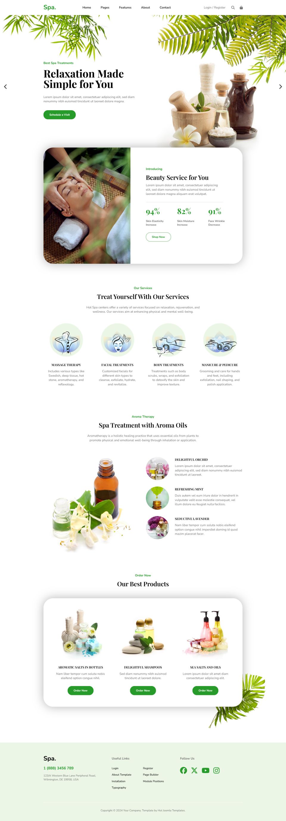 Template HotThemes Spa Joomla template HotThemes Spa