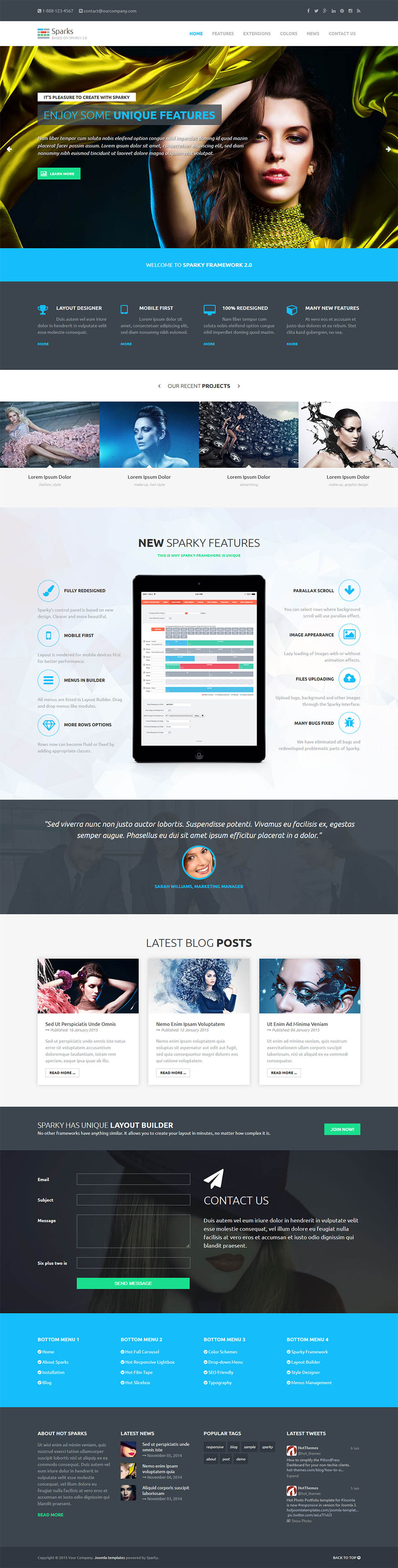 Joomla template HotThemes Sparks