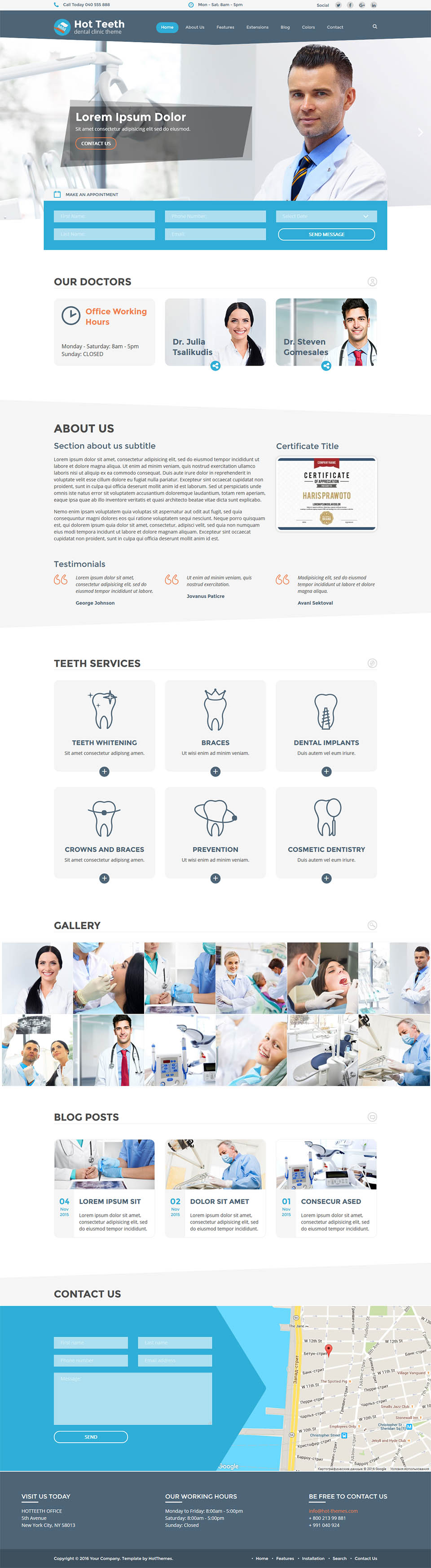 Template HotThemes Teeth Joomla template HotThemes Teeth