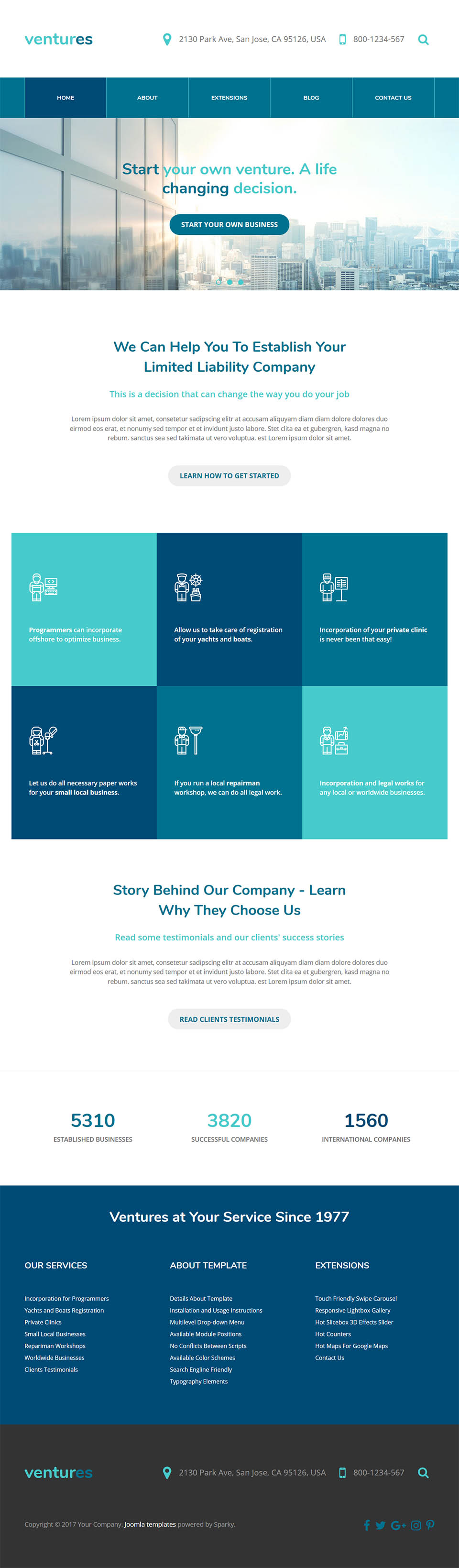 Template HotThemes Ventures Joomla template HotThemes Ventures