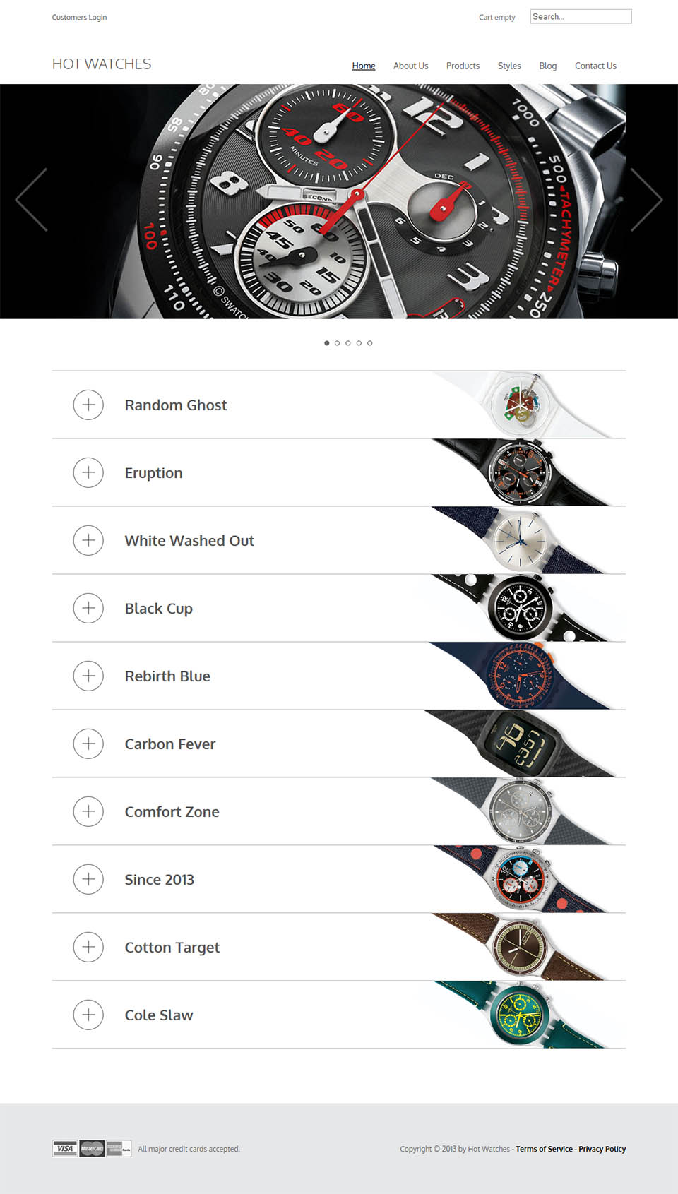 Template HotThemes Watches Joomla template HotThemes Watches