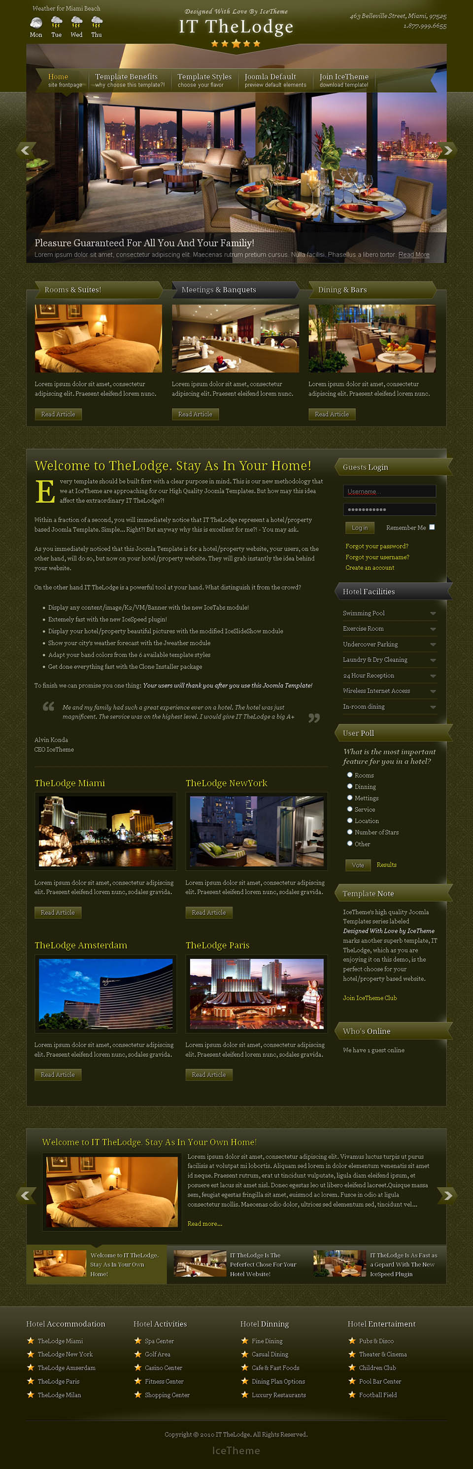 Template IceTheme TheLodge Joomla template IceTheme TheLodge