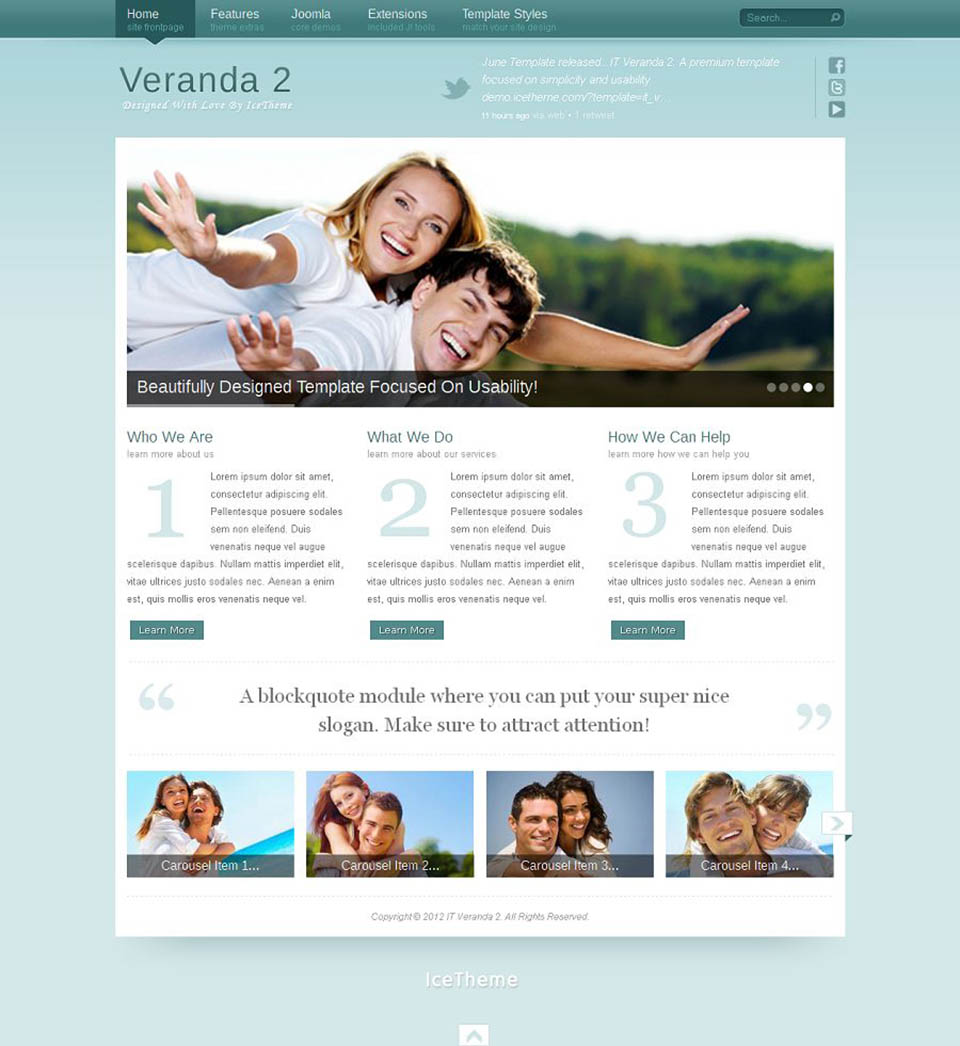 Template IceTheme Veranda 2 Joomla template IceTheme Veranda 2
