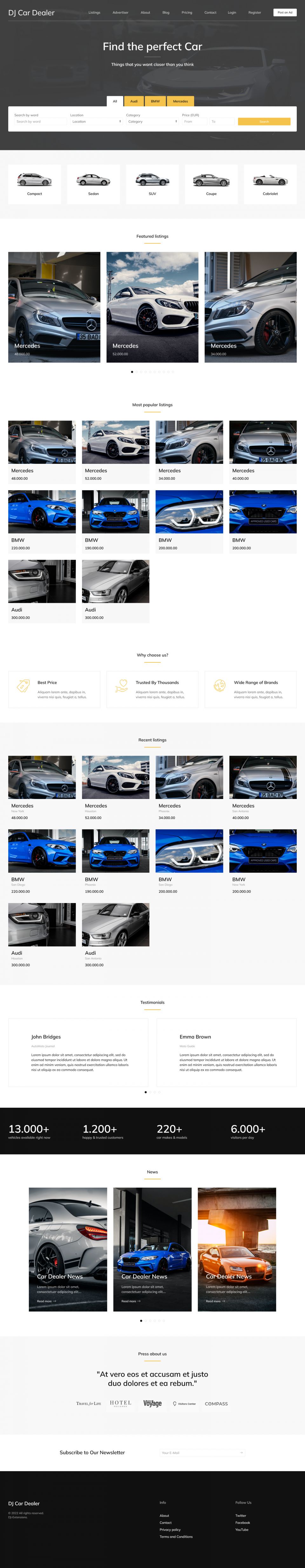 Template DJ-CarDealer Joomla template DJ-CarDealer