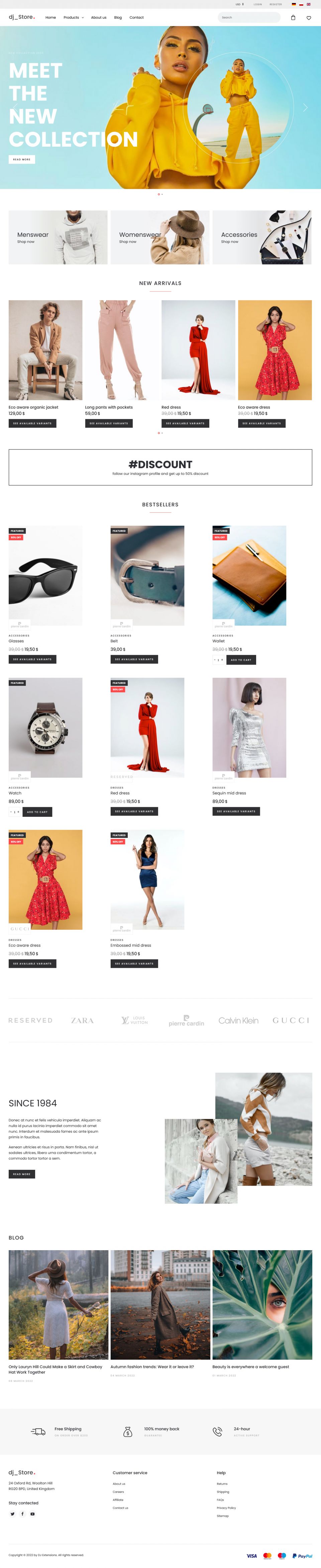 Template DJ-FashionStore Joomla template DJ-FashionStore