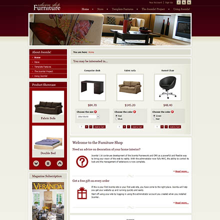 Joomla-Monster Furniture Store