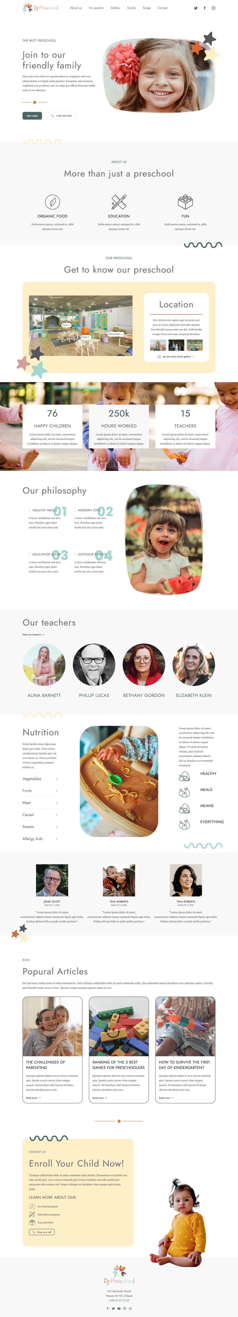Template DJ-PreSchool Joomla template DJ-PreSchool