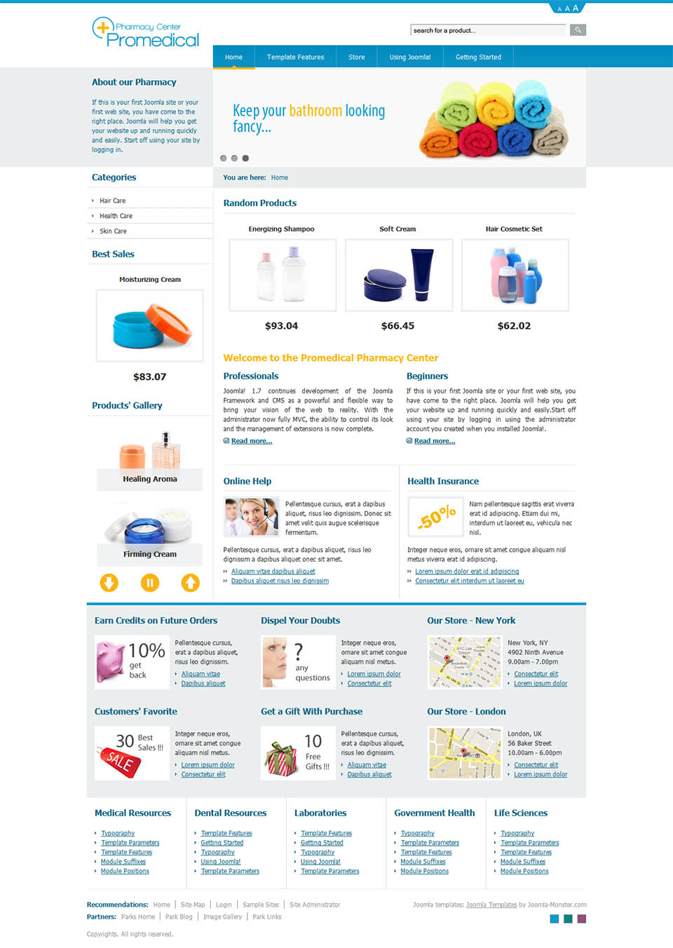 Template Joomla-Monster Promedical Store Joomla template Joomla-Monster Promedical Store