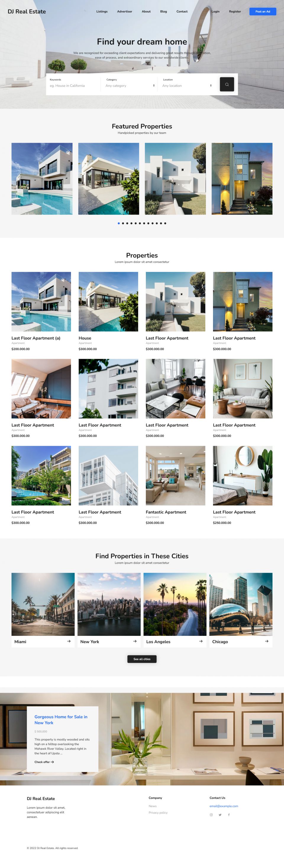 Joomla template DJ-Realestate