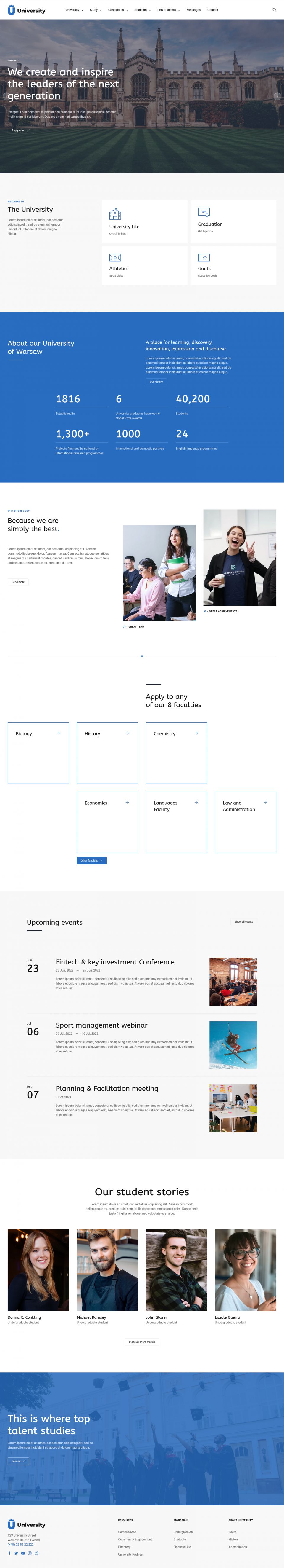 Template DJ-University Joomla template DJ-University