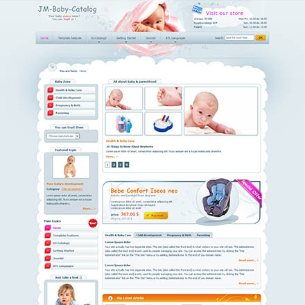 Joomla-Monster Baby Catalog