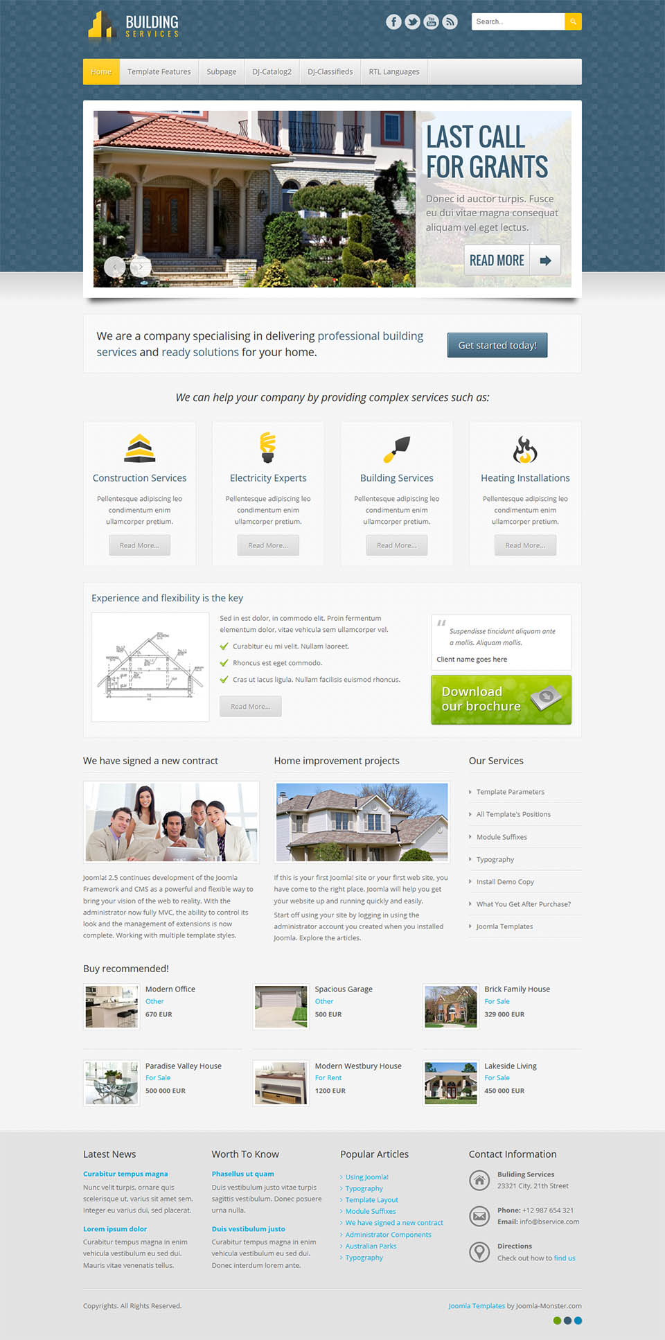 Template Joomla-Monster Building Services Joomla template Joomla-Monster Building Services