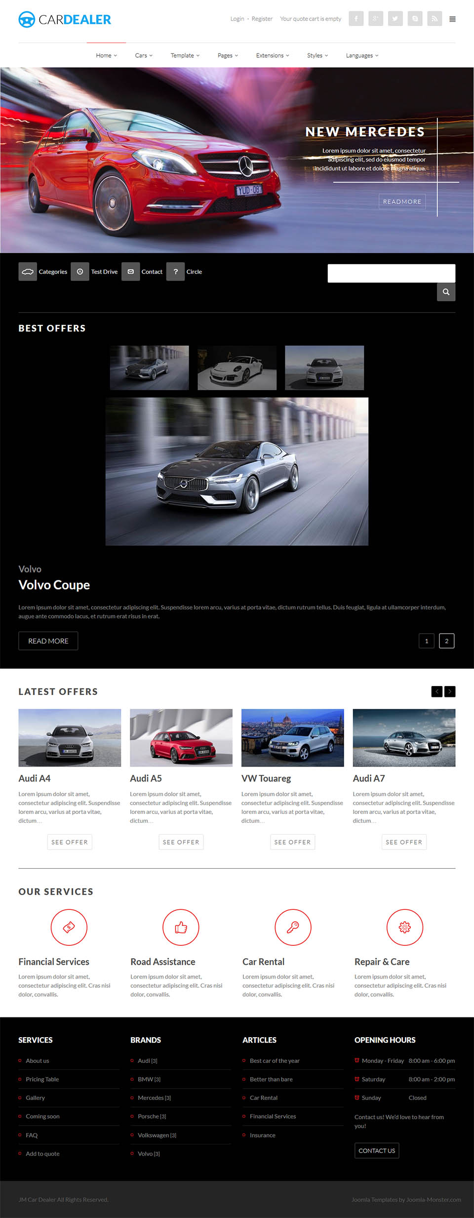 Template Joomla-Monster Car Dealer Joomla template Joomla-Monster Car Dealer