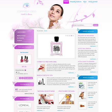 Joomla-Monster Cosmetics Store