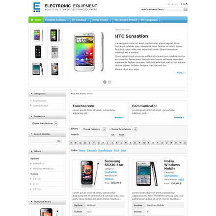 Joomla-Monster Electronic Equipment