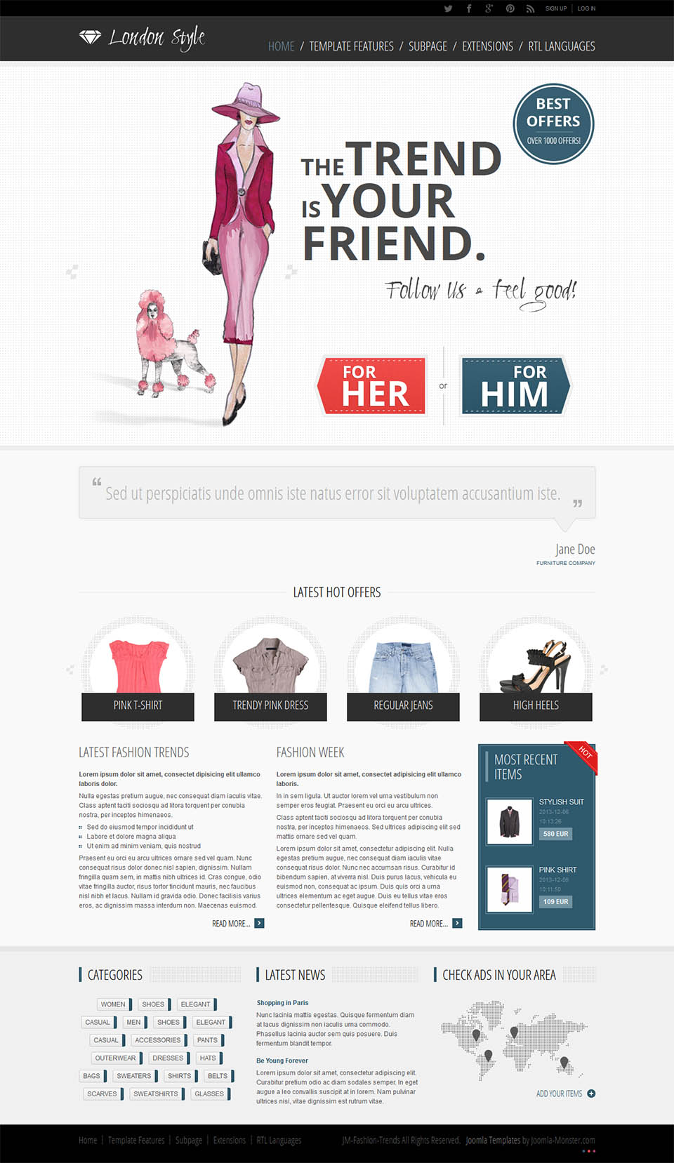 Template Joomla-Monster Fashion Trends Joomla template Joomla-Monster Fashion Trends