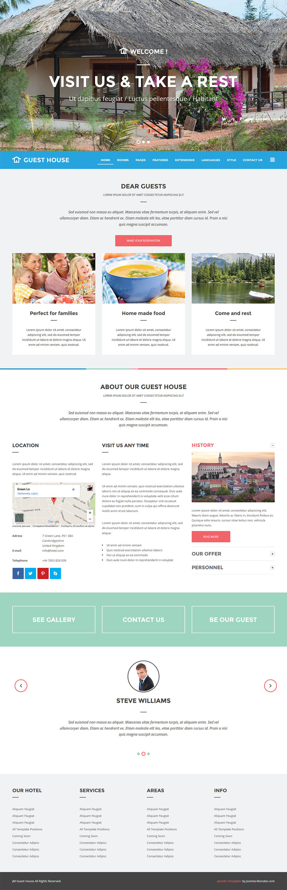 Template Joomla-Monster Guest House Joomla template Joomla-Monster Guest House