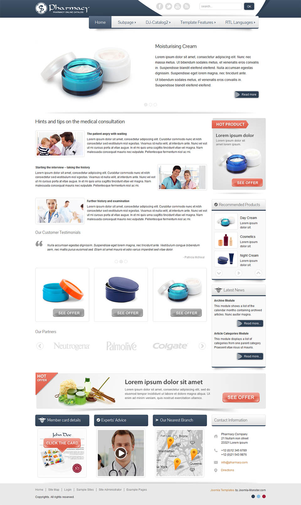 Template Joomla-Monster HCT Pharmacy Joomla template Joomla-Monster HCT Pharmacy