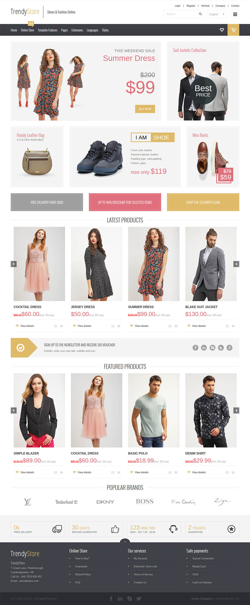 Template Joomla-Monster Trendy Joomla template Joomla-Monster Trendy