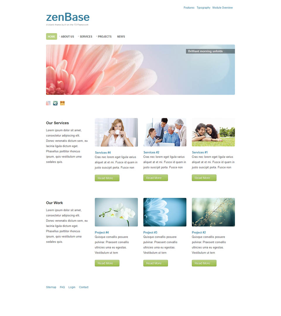 Template JoomlaBamboo Zenbase Joomla template JoomlaBamboo Zenbase