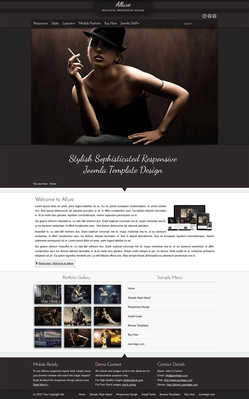 Template Joomlage Allure Joomla template Joomlage Allure
