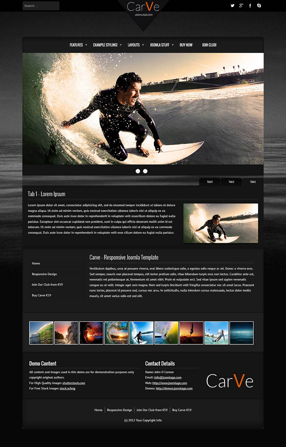 Template Joomlage Carve Joomla template Joomlage Carve