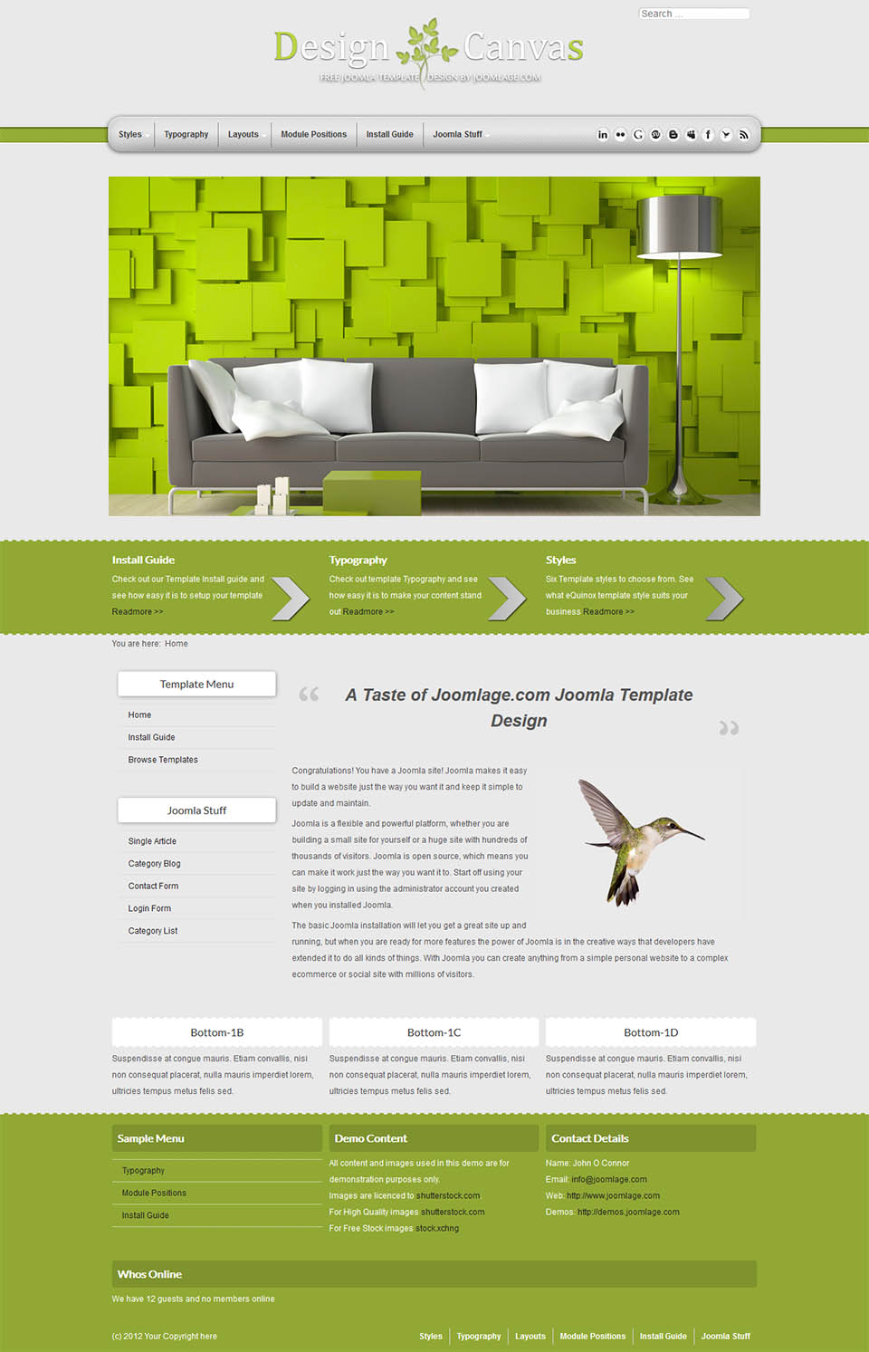 Template Joomlage DesignCanvas Joomla template Joomlage DesignCanvas