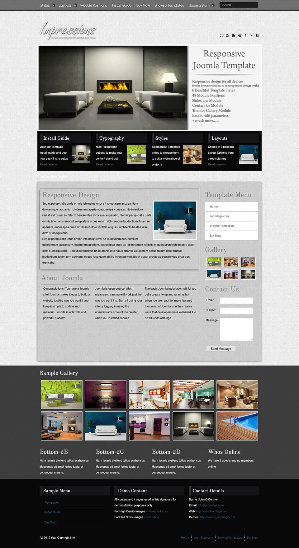 Template Joomlage Impressions Joomla template Joomlage Impressions