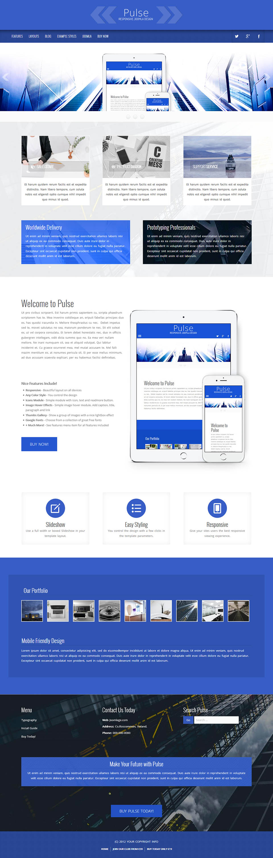 Template Joomlage Pulse Joomla template Joomlage Pulse