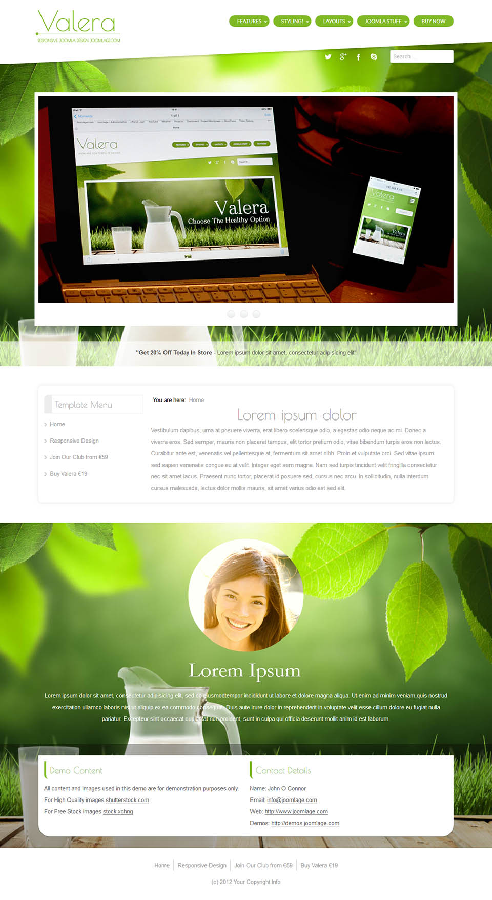 Template Joomlage Valera Joomla template Joomlage Valera