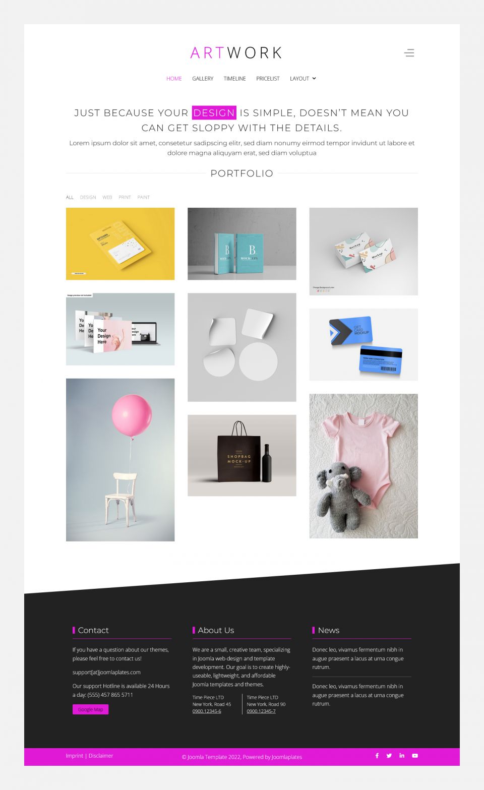 Template JoomlaPlates Artworks Joomla template JoomlaPlates Artworks