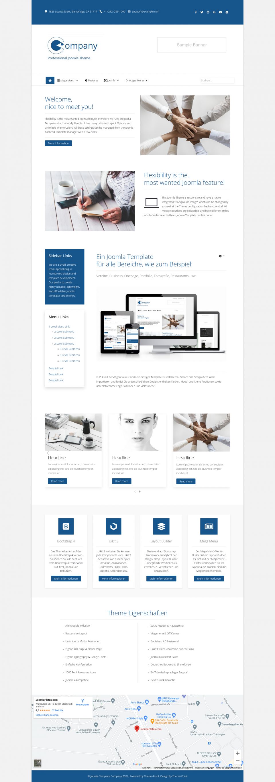Template JoomlaPlates Company Joomla template JoomlaPlates Company