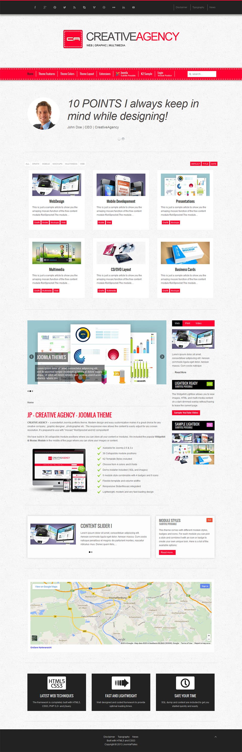 Template JoomlaPlates Creative Agency Joomla template JoomlaPlates Creative Agency