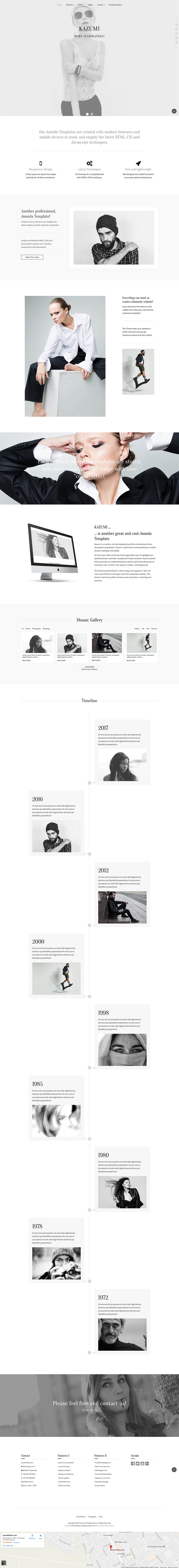 Template JoomlaPlates Kazumi Joomla template JoomlaPlates Kazumi