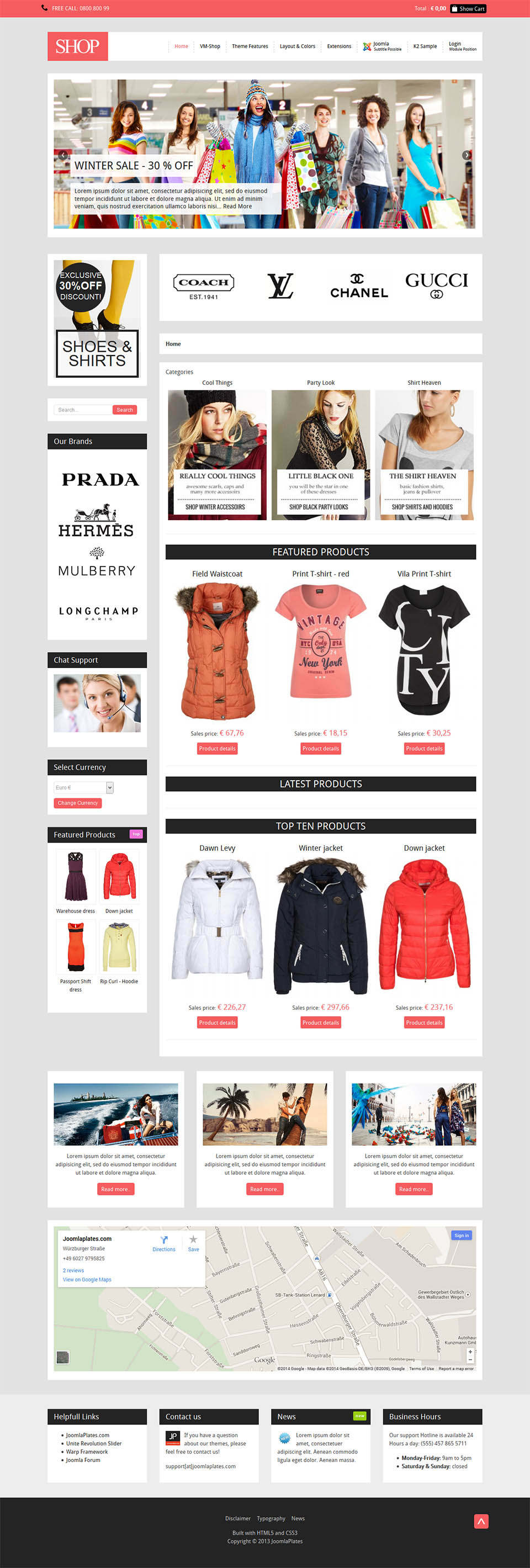 Template JoomlaPlates Shop v2 Joomla template JoomlaPlates Shop v2