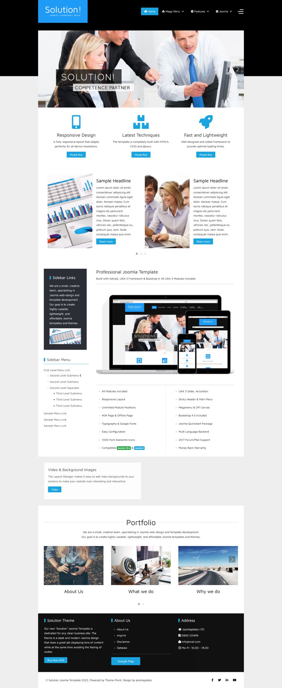 Template JoomlaPlates Solution Joomla template JoomlaPlates Solution