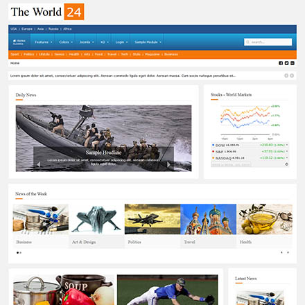 JoomlaPlates World-News