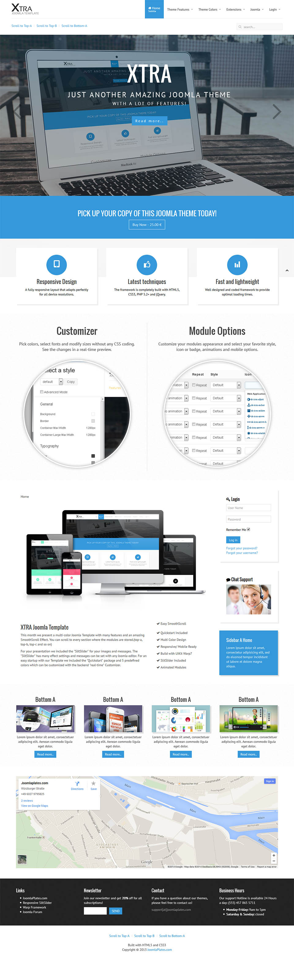 Template JoomlaPlates Xtra Joomla template JoomlaPlates Xtra