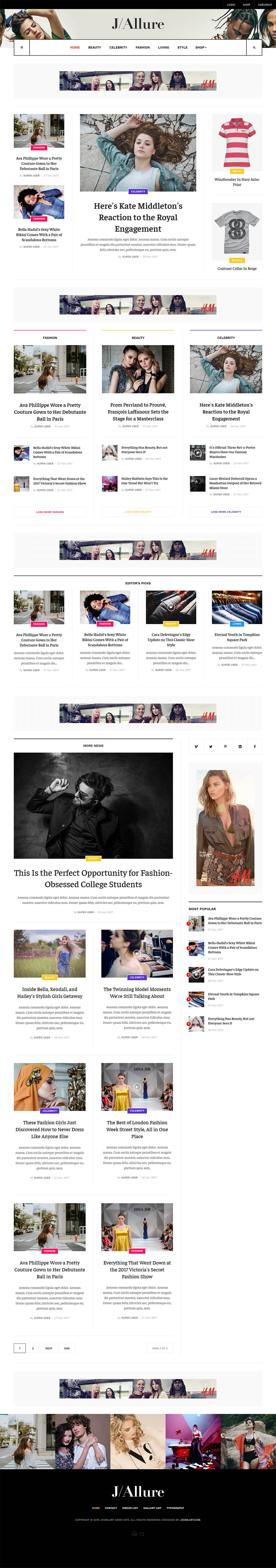 Template JoomlArt Allure Joomla template JoomlArt Allure