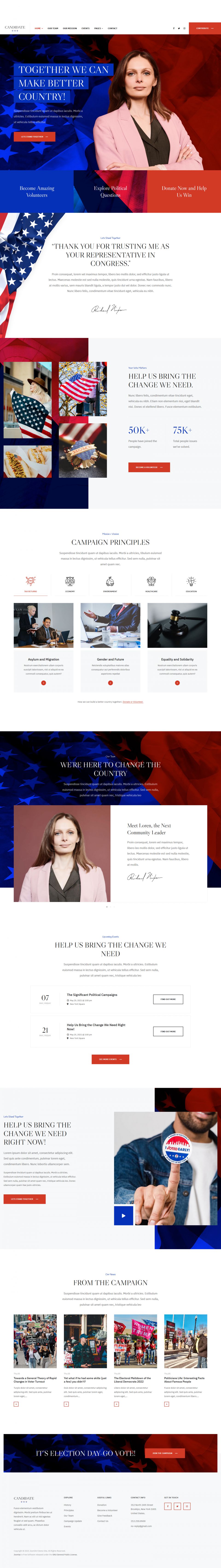 Template JoomlArt Candidate Joomla template JoomlArt Candidate