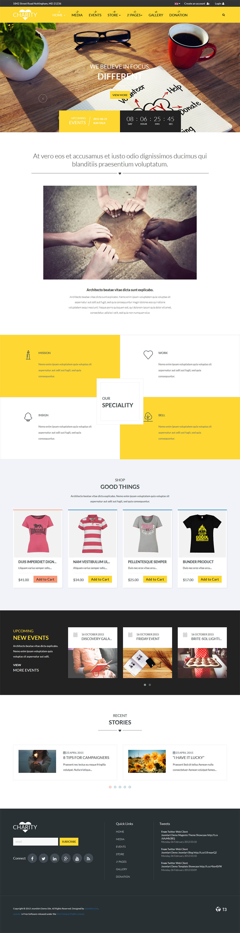 Template JoomlArt Charity Joomla template JoomlArt Charity