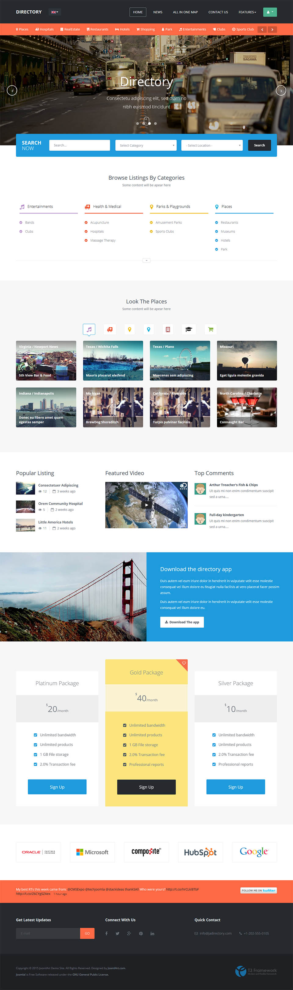 Template JoomlArt Directory Joomla template JoomlArt Directory