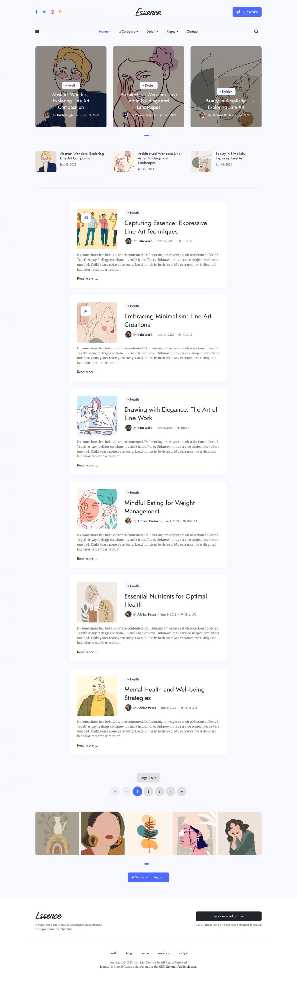Template JoomlArt Essence Joomla template JoomlArt Essence