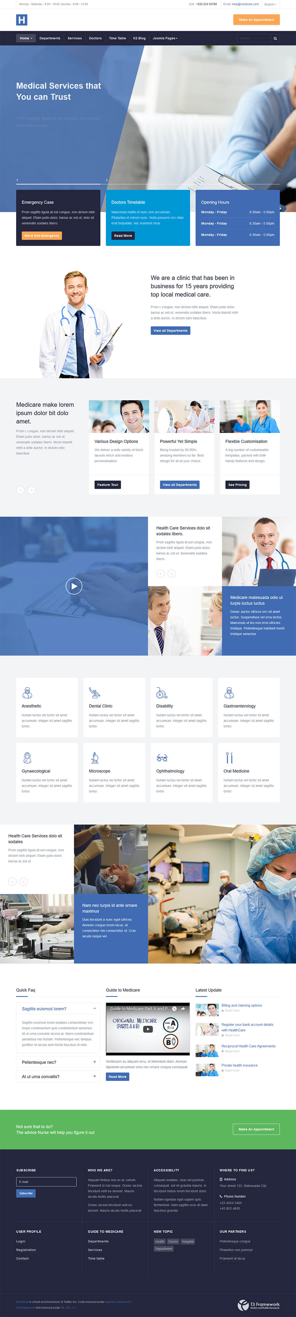 Joomla template JoomlArt Healthcare