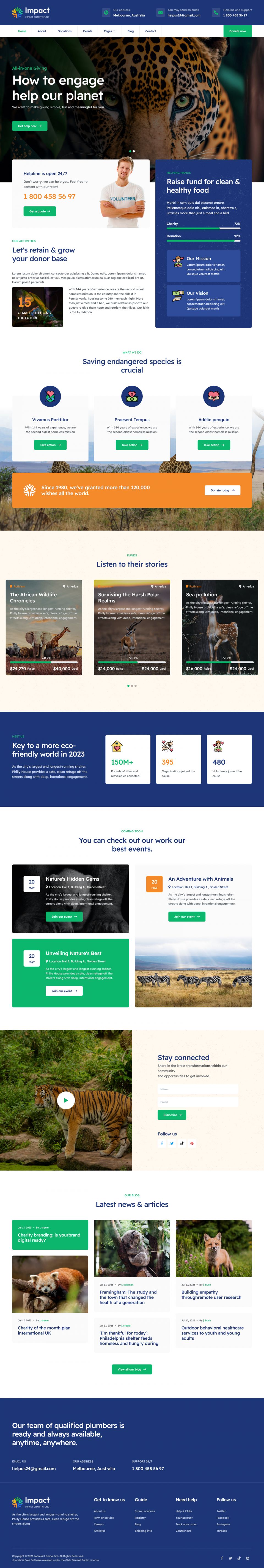 Template JoomlArt Impact Joomla template JoomlArt Impact